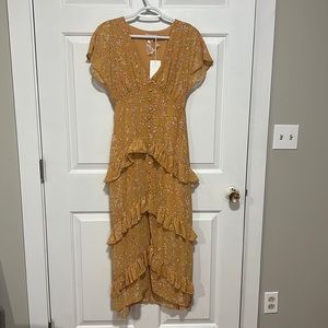 LUSH Ruffled Maxi Dress